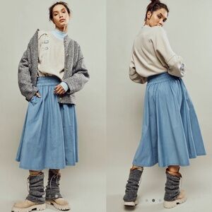 Free people we the free cord full skirt